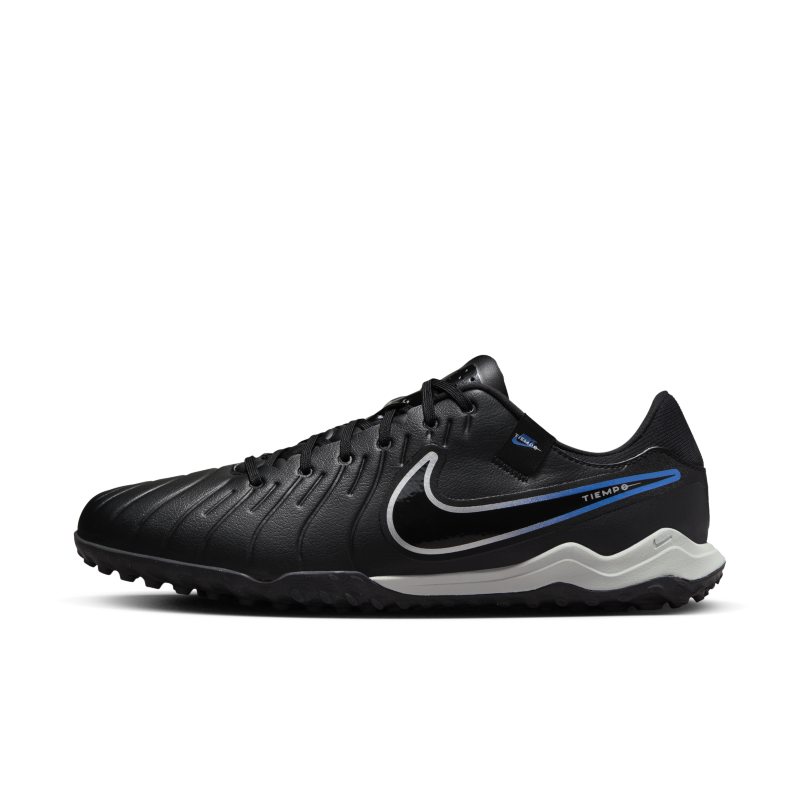 Nike Tiempo Legend 10 Academy TF Turf Soccer Cleat Black/Chrome/Hyper Royal-4