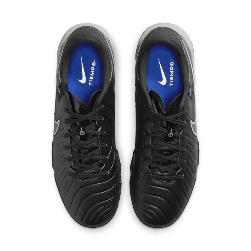 Nike Tiempo Legend 10 Academy TF Turf Soccer Cleat Black/Chrome/Hyper Royal-4 thumbnail