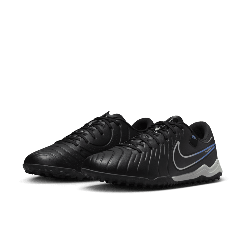 Nike Tiempo Legend 10 Academy TF Turf Soccer Cleat Black/Chrome/Hyper Royal-4 thumbnail
