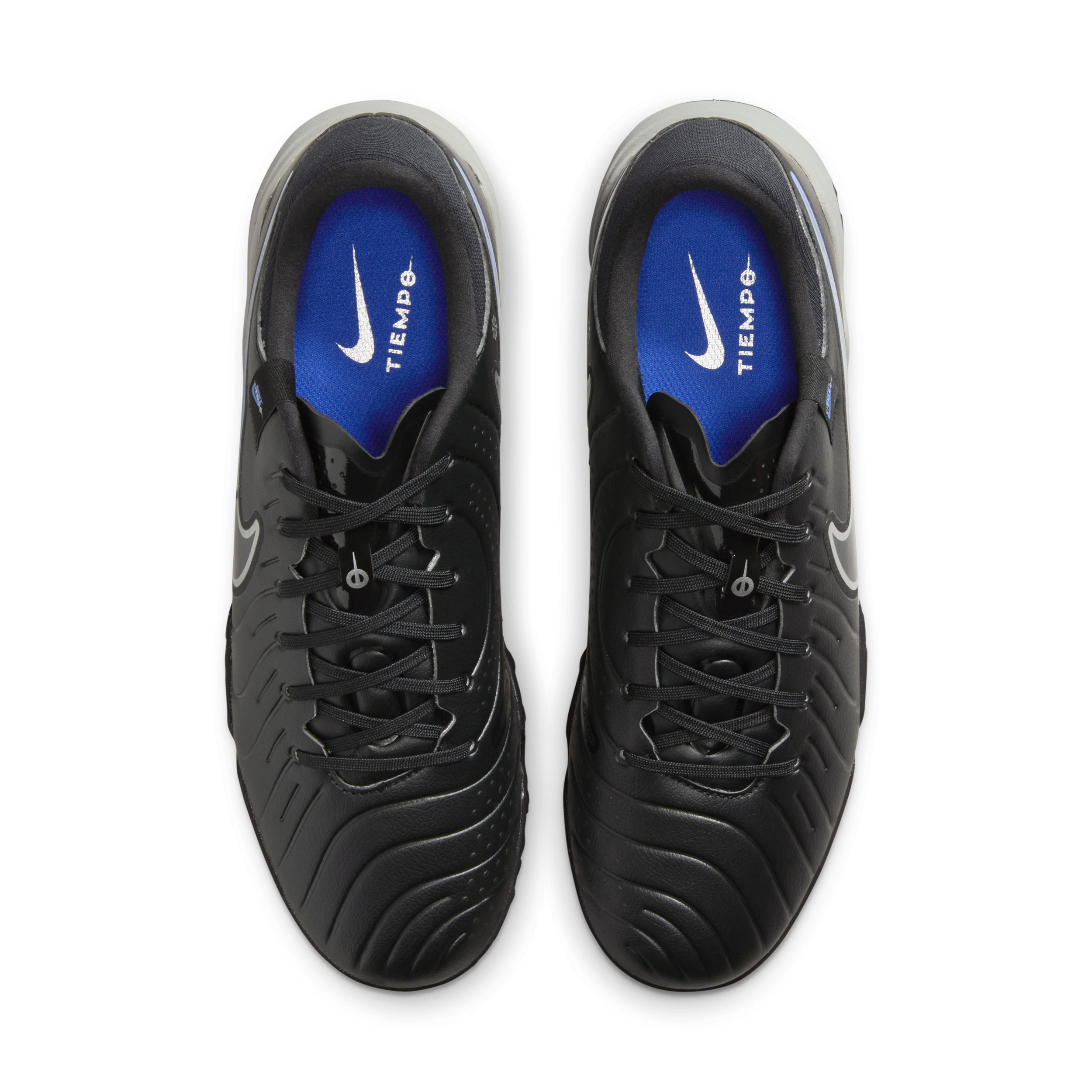 Nike Tiempo Legend 10 Academy TF Turf Soccer Cleat Black/Chrome/Hyper Royal-5 thumbnail