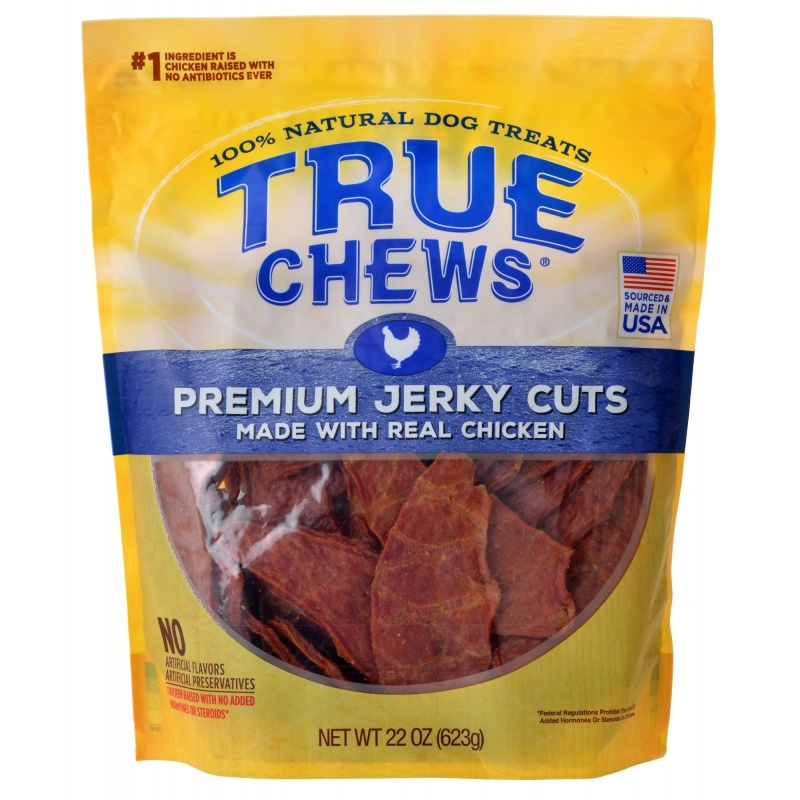 Blue Buffalo True Chews Premium Jerky Cuts with Natural Ingredients Chicken Dog Treats, 22 Oz