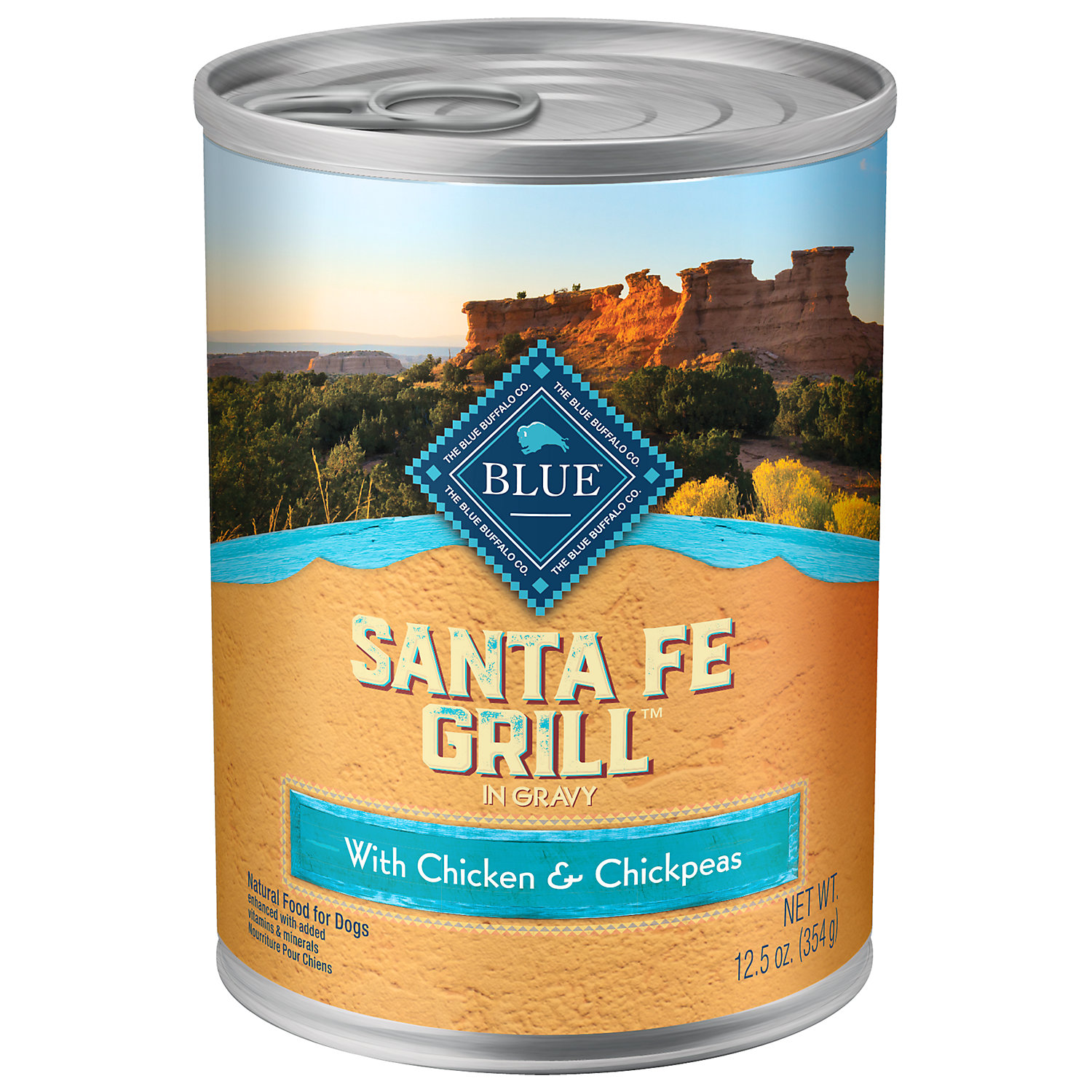 Blue Buffalo Regionals Santa Fe Grill with Chicken, Brown Rice, Chickpea, and Tomato Canned Dog Food 12.5-oz, Case of 12