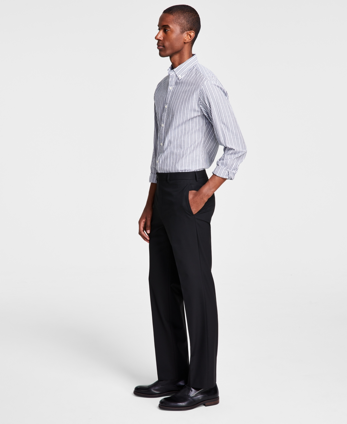 Michael Kors Mens Classic fit Dress Pants 40 / 30 Black Solid Stretch | eBay Michael Kors Mens Classic fit Dress Pants 40 / 30 Black Solid Stretch | eBay