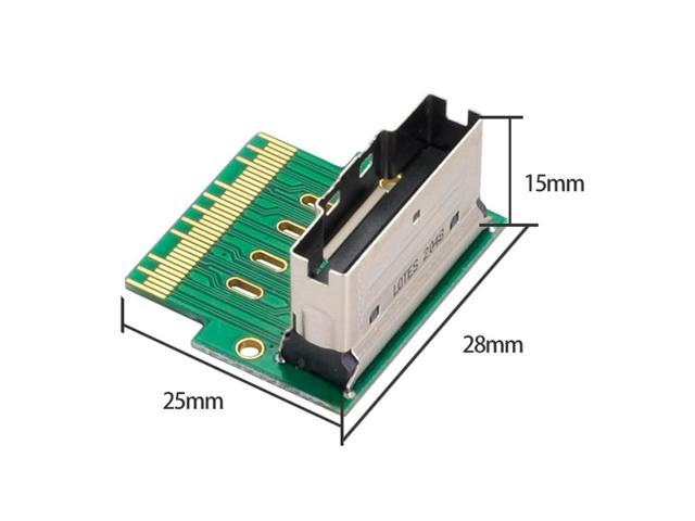 OIAGLH PCI-E Pria Wanita Extender Slimline SAS 4.0 SFF-8654 8i 74pin Untuk SFF-8654 74pin