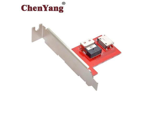 OIAGLH PCI-Express 4.0 Slimline SAS SFF-8654 to Oculink SFF-8611 SFF-8612 PCBA Female Adapter with Bracket