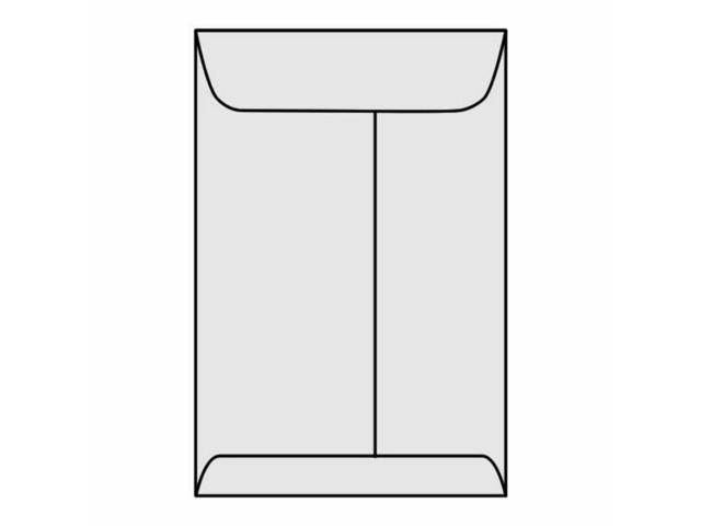 Open End Catalog Envelopes, 10' X 13', 28#, Gray Kraft, Center Seam (Box of 250)