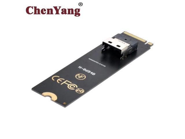 OIAGLH NGFF M-Key NVME to U.2 U2 Kit SFF-8639 to SFF-8654 Slimline SAS PCIe SSD Adapter for
