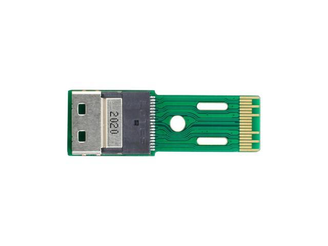 OIAGLH Slimline SAS 4.0 Male to Female Adapter SFF-8654 4i 38pin to SFF-8654 38pin PCI-E