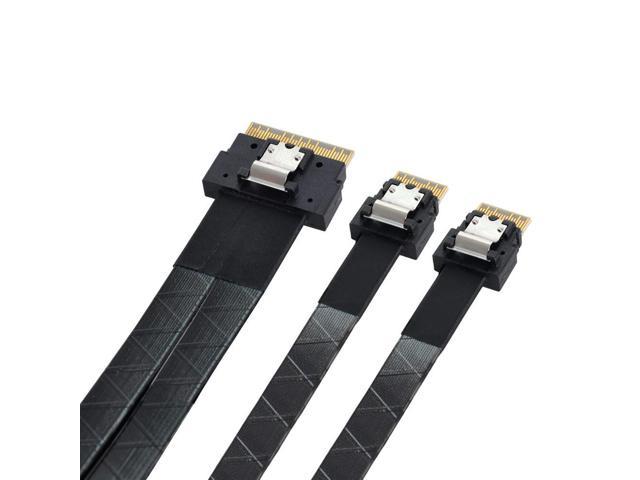 OIAGLH PCI-E Express SAS 8654 SFF-8654 8i 74pin to Dual 4i 38Pin Slimline SAS Slim 4.0