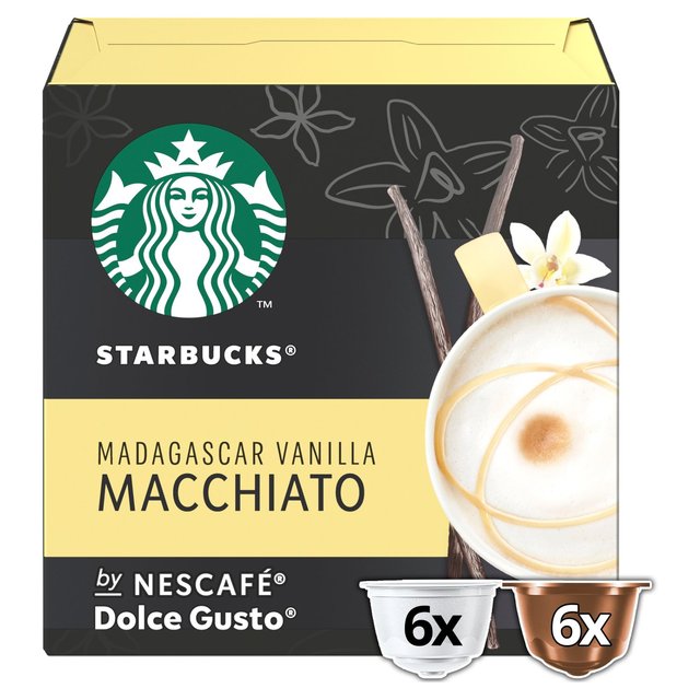 Dolce Gusto Starbucks Madagascar Vanilla Macchiato 12s - PACK 3