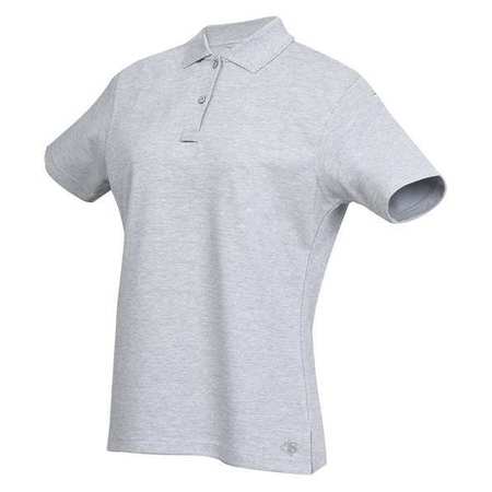 Womens Polo,Size 4XL,Heather Gray