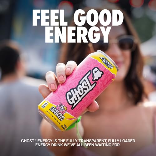 GHOST Zero Sugar Energy Drink  Sour Pink Lemonade  16 Oz Can  12 Pk thumbnail