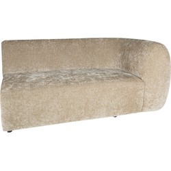 PTMD Lujo Sofa Cream 6051 Fiore Fabric 2 Seater Arm R