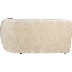 PTMD Lujo Sofa Cream 6051 Fiore Fabric 2 Seater Arm R thumbnail