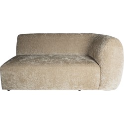 PTMD Lujo Sofa Cream 6051 Fiore Fabric 2 Seater Arm R thumbnail