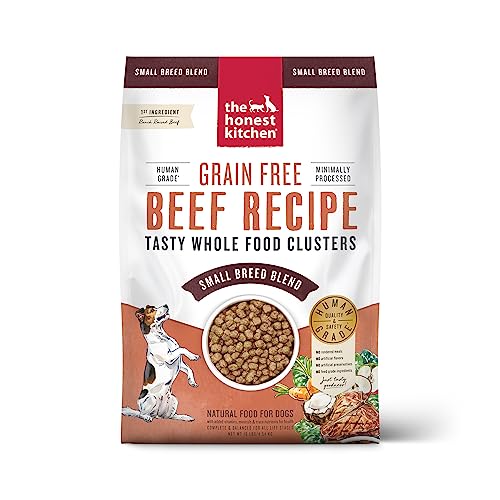 The Honest Kitchen Whole Food Clusters Small Breed Grain Free Beef Dry Dog Food, 10 Lbs
