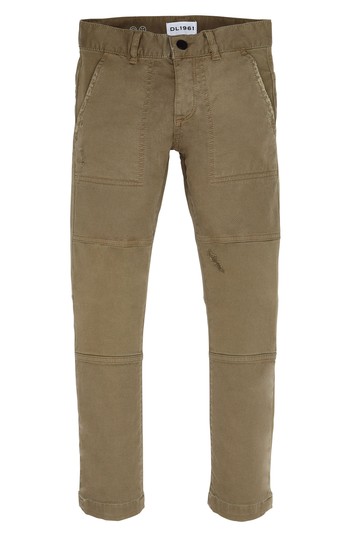 Boy's Dl1961 Hawke Skinny Fit Utility Jeans, Size 5 - Green