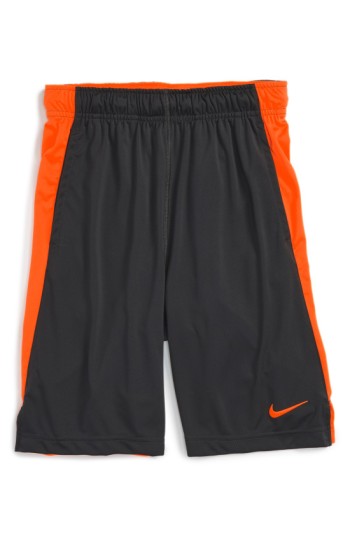 Boy's Nike 'Fly' Dri-Fit Training Shorts, Size M (10-12) - Yellow