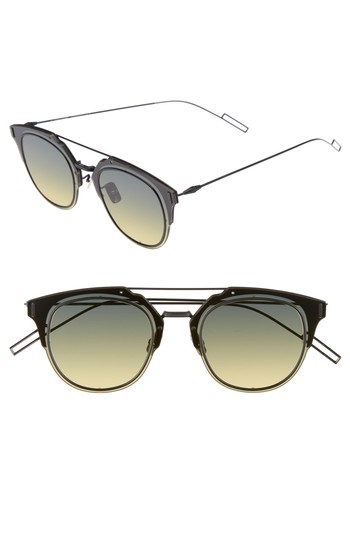 Men's Dior 'Composit 1.0S' 62Mm Metal Shield Sunglasses - Black Dark Ruthenium