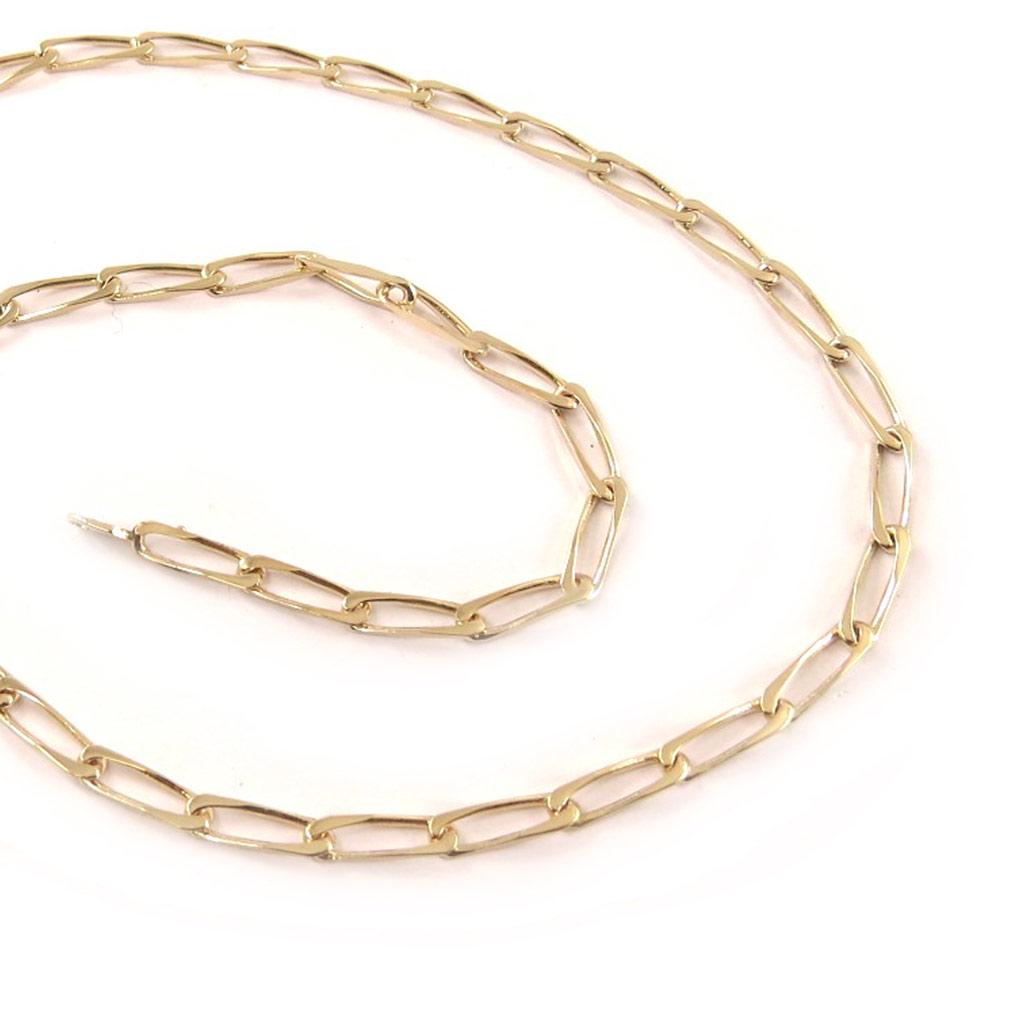 Les Trésors De Lily [C6331] - Chaine Collier Plaqué or 'Cheval Diamantée' 50 Cm 4. 2 Mm