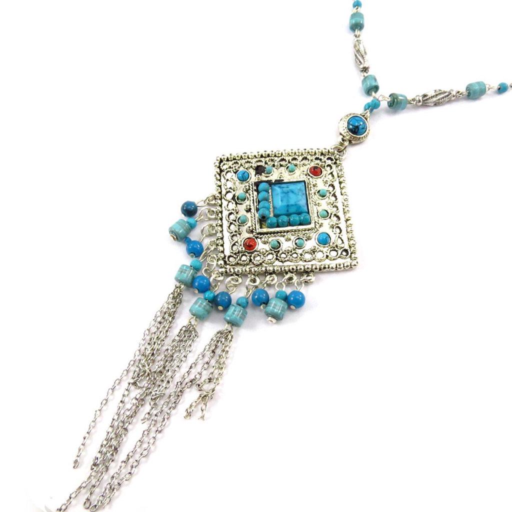 Les Trésors De Lily [J6990] - Collier 'Kilimanjaro' Turquoise