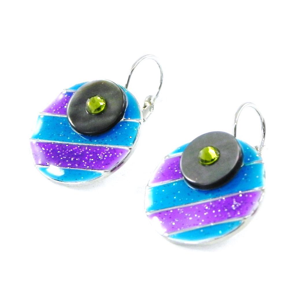 NOA [H8835] - Boucles Créateur 'Bora Bora' Bleu Violet