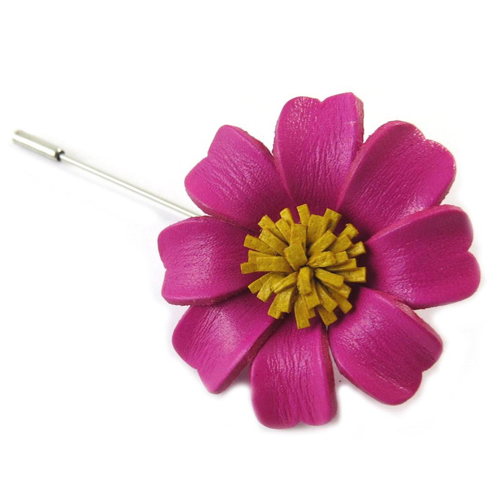 Les Trésors De Lily [N9546] - Broche Artisanale 'New Life' Rose (fait Main)