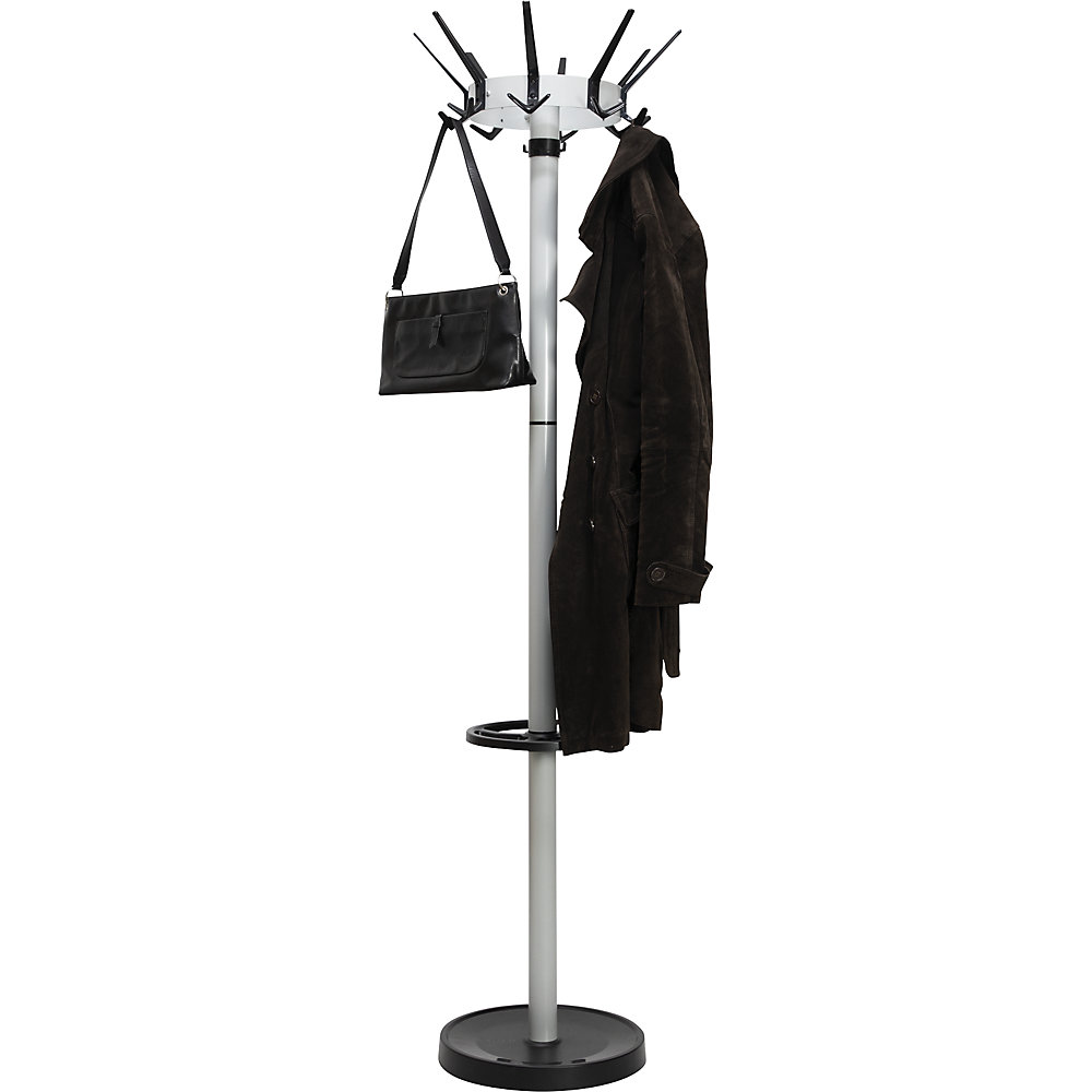 Maul MAULcaligo Coat Stand with 32 Hooks and Umbrella Holder Silver thumbnail