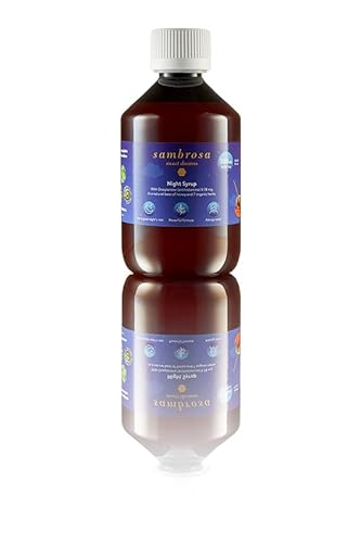 Sambrosa Sweet Dreams Night Syrup - Non Habit Forming Syrup for Better Sleep - Doxylamine in Natural Base of Honey and 7 Organic Herbs - 100 Doses per thumbnail