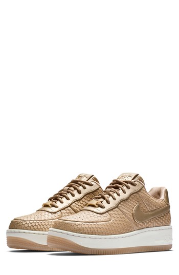 Women's Nike Air Force 1 Upstep Premium Platform Sneaker, Size 10 M - Pink
