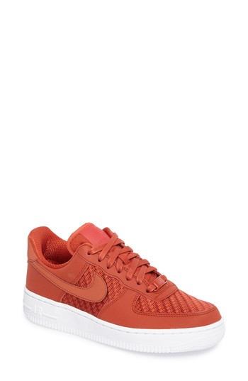 Women's Nike Air Force 1 '07 Pinnacle Sneaker, Size 10 M - Orange