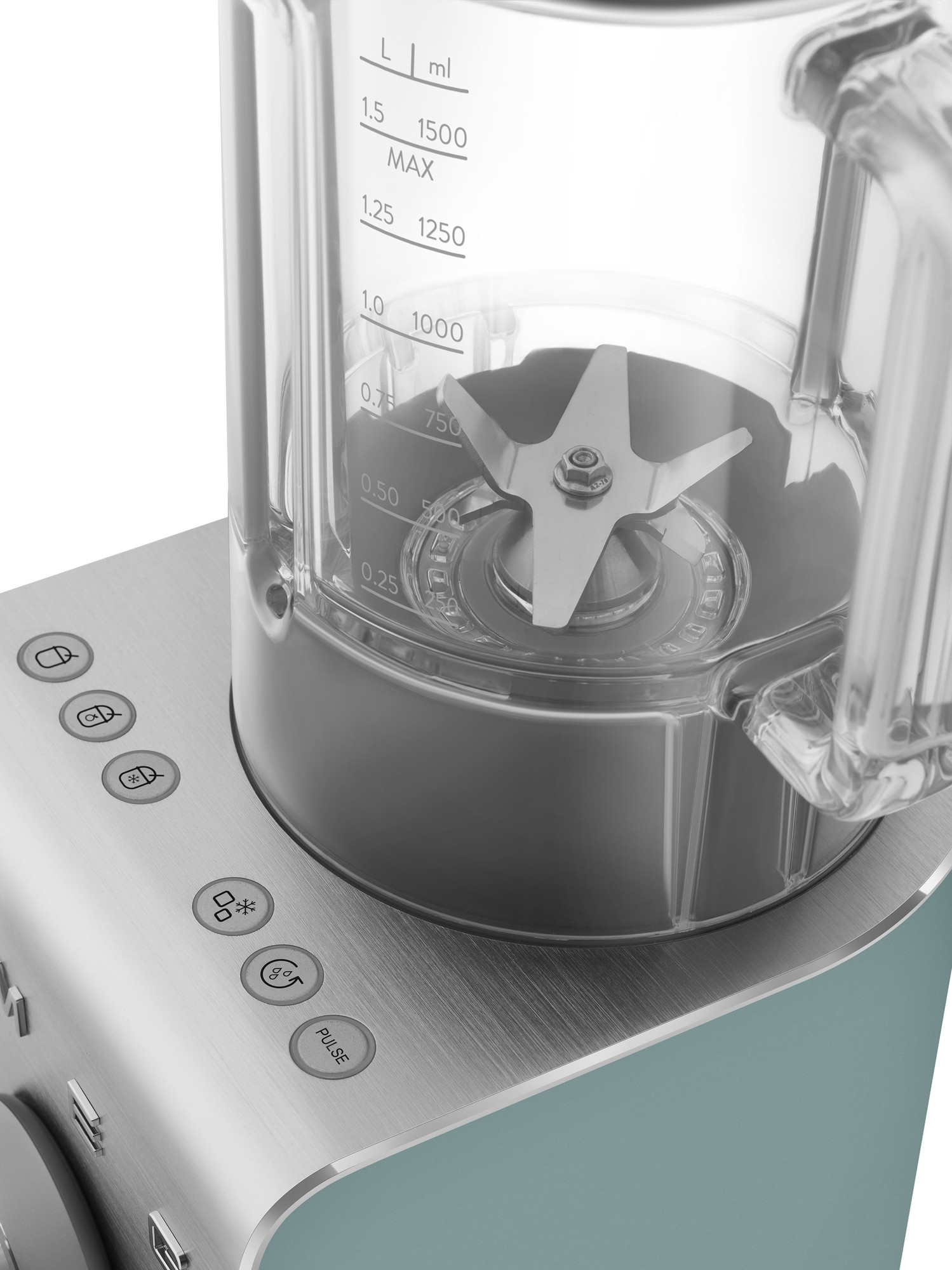Cup Blender Smeg BLC02EGMEU Green Aluminium Emerald Green 1400 W 1,5 L thumbnail