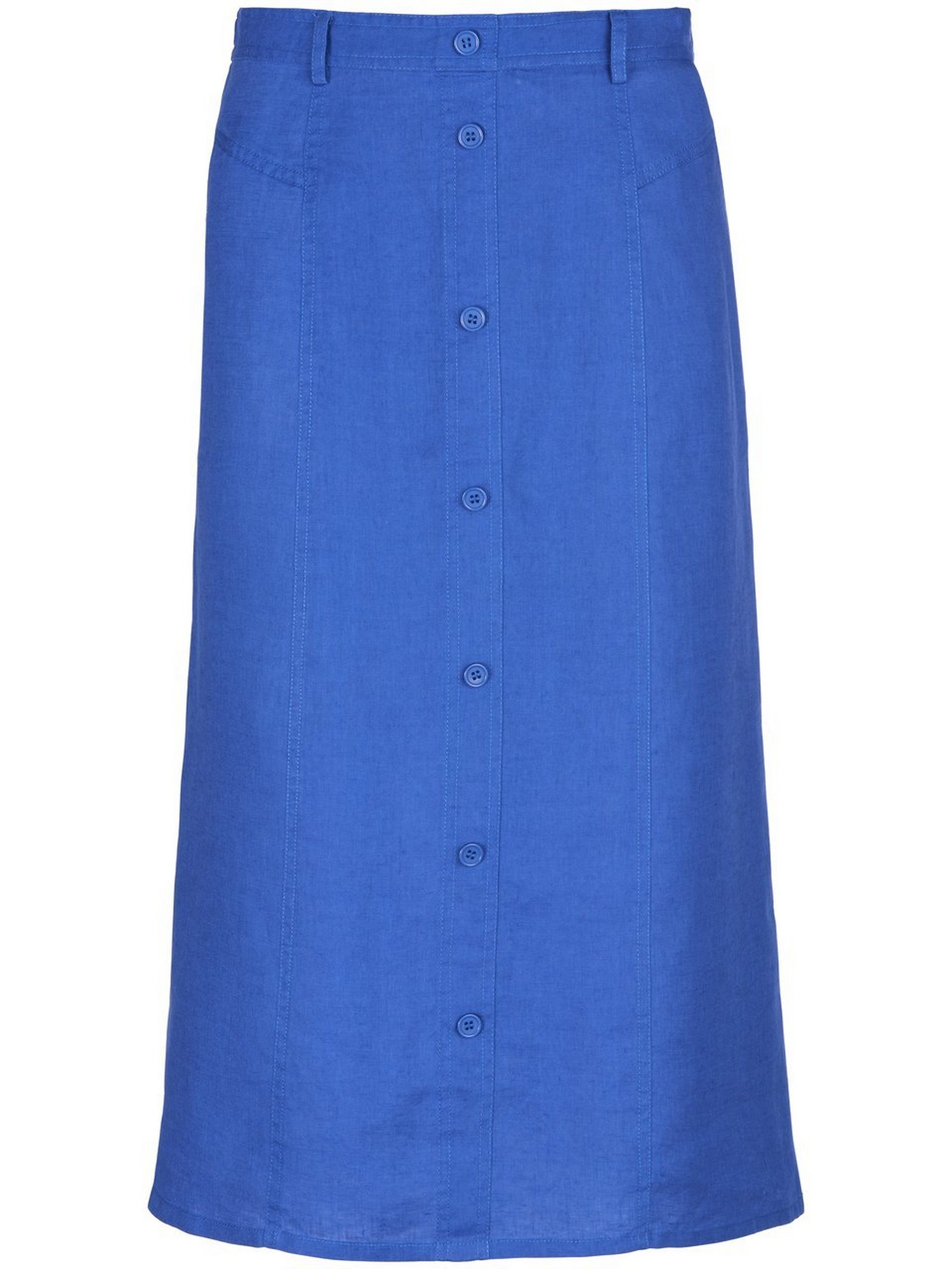 La Jupe 100% Lin  Peter Hahn Bleu Taille 46 thumbnail