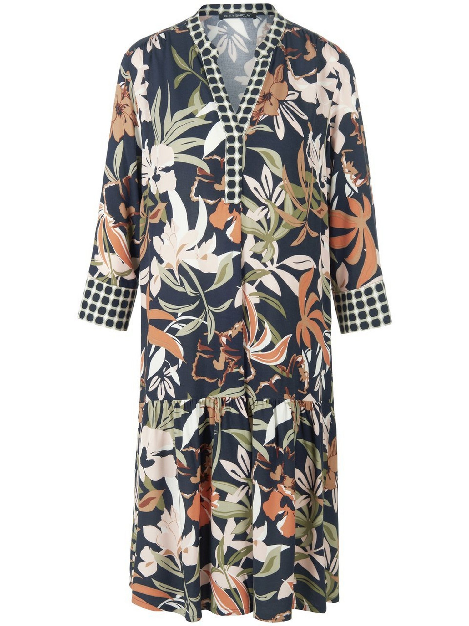 La Robe 100% Viscose  Betty Barclay Bleu Taille 46 thumbnail