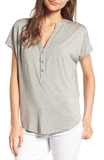Women's Amour Vert Eden Top, Size Large - Grey