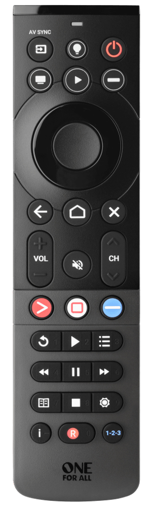 One for All Universal Smart Remote Control, Black