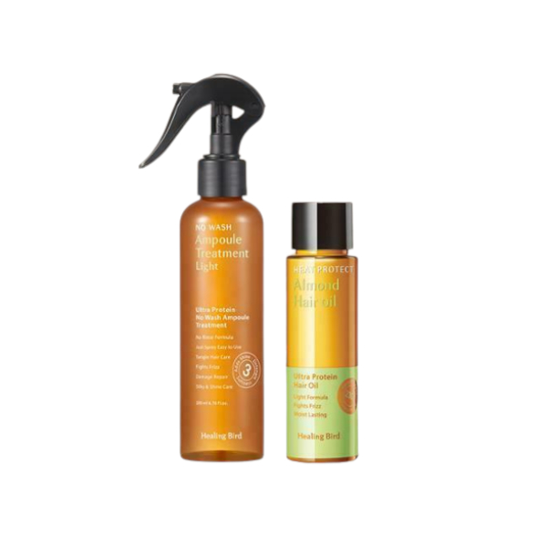 Healing Bird - Ultra Protein No Wash Ampoule Treatment Light Set -