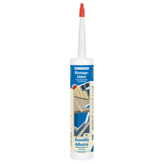 WEICON® - Montagekleber | Schnellhärtender Konstruktions- Und Montageklebstoff | 310 Ml | Hell Beige