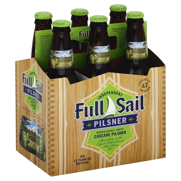 Full Sail Pilsner Beer, 6 Pack, 12 Fl Oz