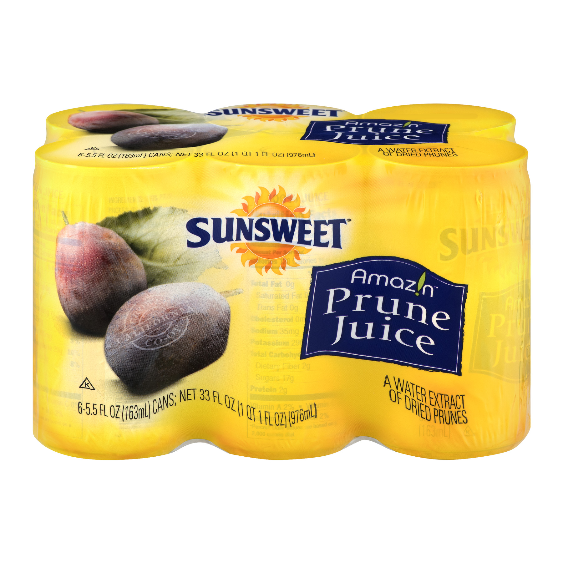 Sunsweet Prune Juice, 5.5 Fl Oz, 6 Count
