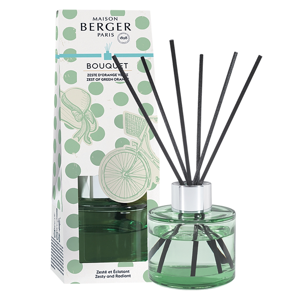 Bouquet Zeste D'Orange Verte Diffusori a Bastoncini 80 Ml Maison Berger Paris