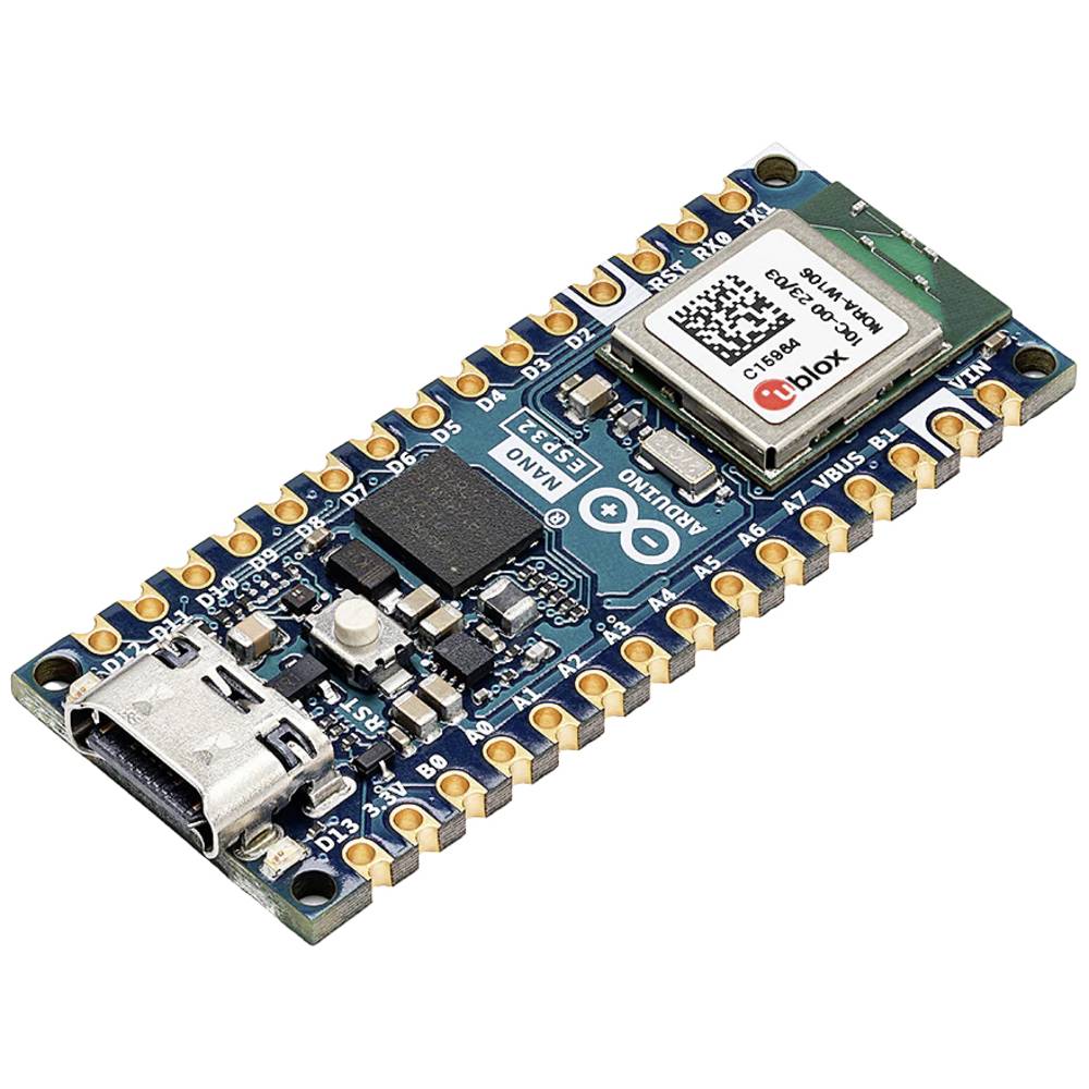 Arduino ABX00092 Nano ESP32 Board No Headers USB-C Micropython Support