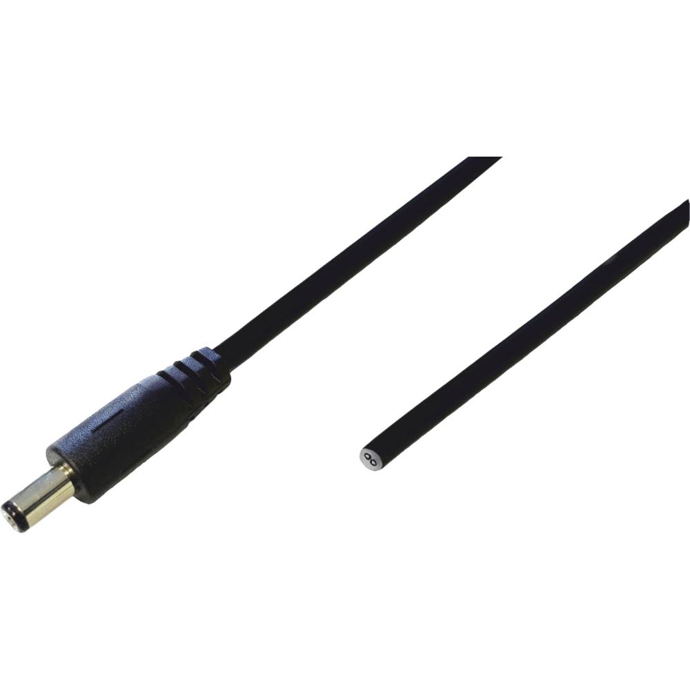 BKL 075924 DC Coaxial Connector 4mm X 1.7mm 2m Cable 1pc Smooth Ends