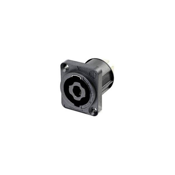 Neutrik NL4MPXX-UC SpeakON Audio Jack 4 Pins Black Locking Mechanism