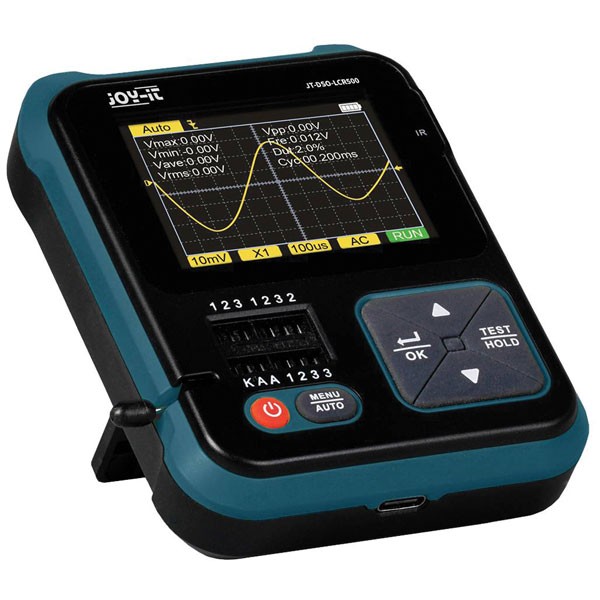 Joy-it LCR500 Handheld Oscilloscope with Robust Battery