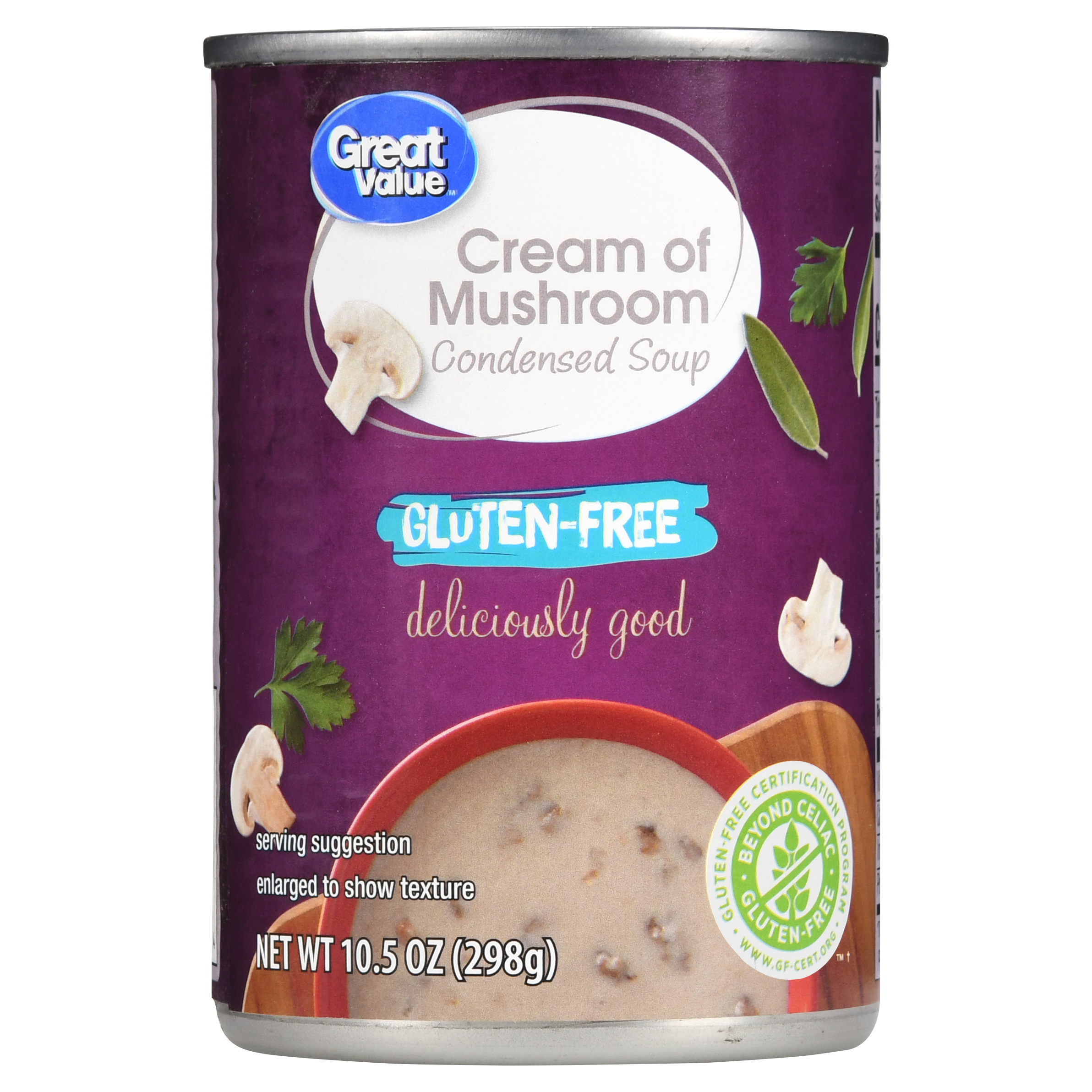 Great Value Gluten-Free Cream of Mushroom Condensed Soup, 10.5 Oz
