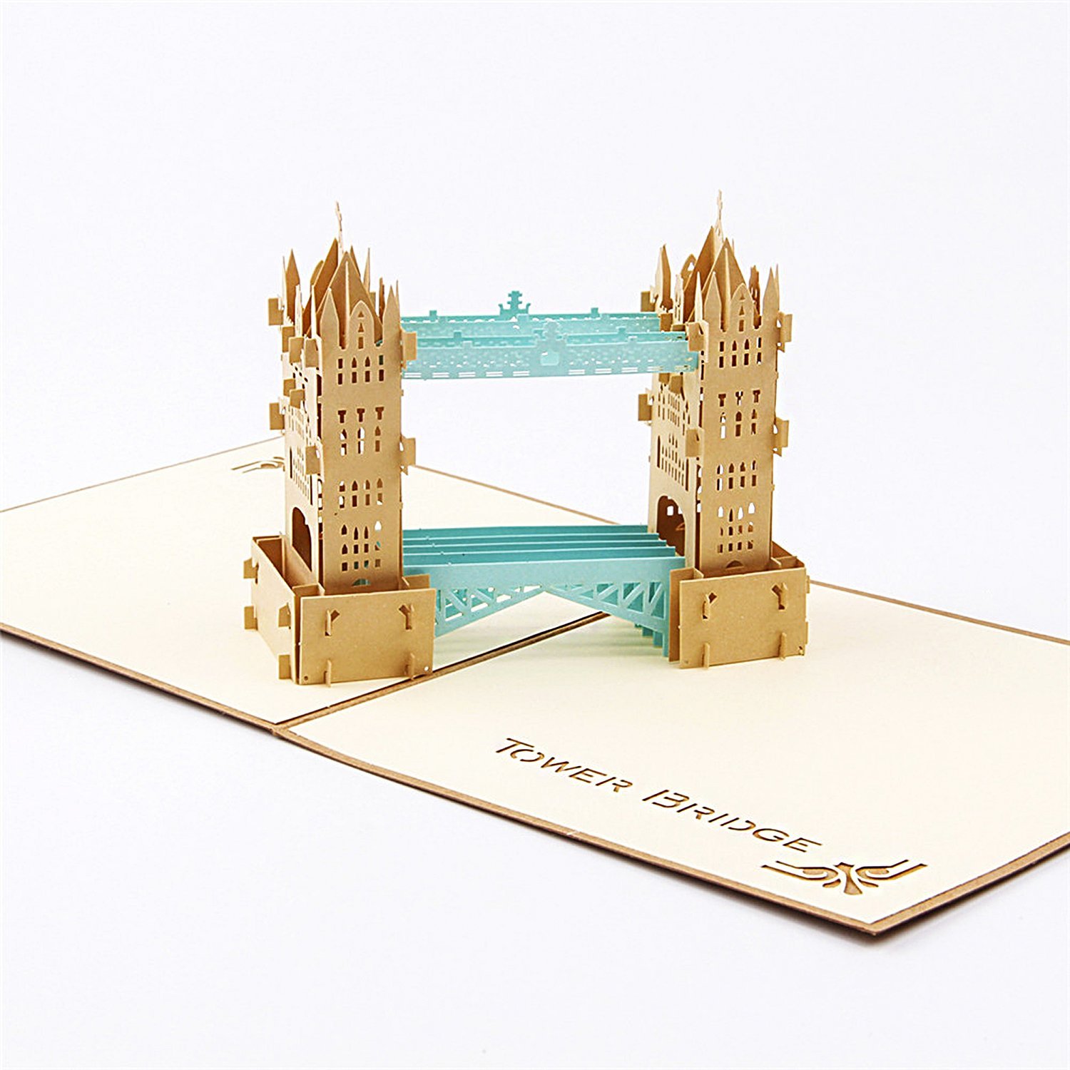 3D Pop up Greeting Card for All Occasions - Travellers, Romantics, Arbor Lovers - Folds Flat for Mailing - Birthday, Graduation, Get Well, Anniversary