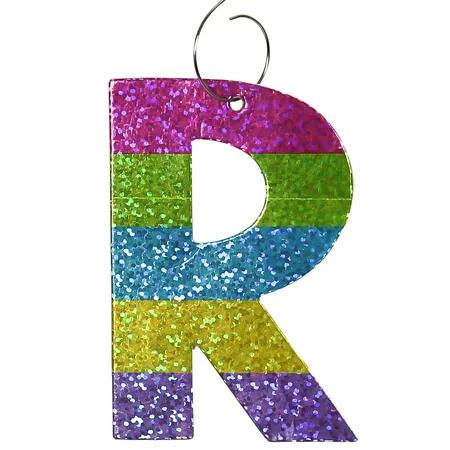 Basket Charm, Letter R, 3.5 Inch
