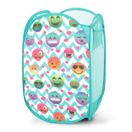 EmojiPals Pop-up Collapsible Hamper Bin, Multiple Design