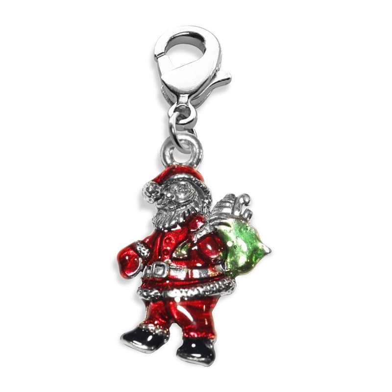 869S Santa Claus Charm Dangle in Silver